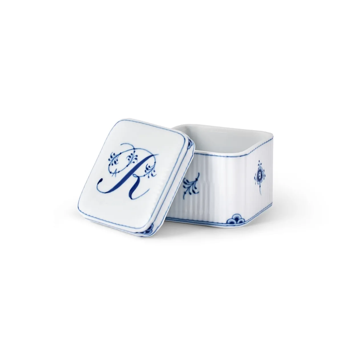 Alfabet Kollektion firkantet bonbonniere, R, 13 cl