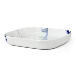Blå Mega Riflet ovnfast fad, 30 cm