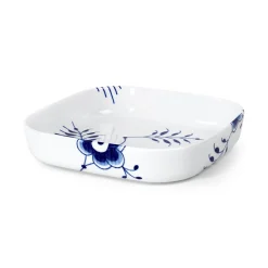 Blå Mega Riflet ovnfast fad, 25 cm