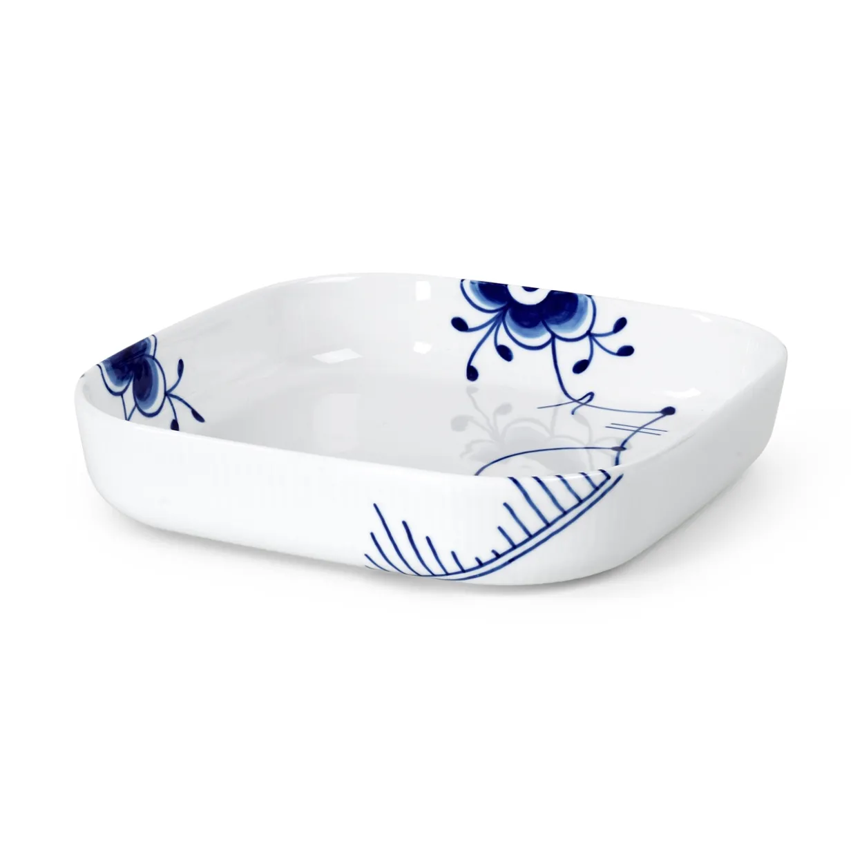 Blå Mega Riflet ovnfast fad, 25 cm