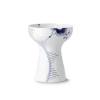 Blå Mega Riflet vase, 19 cm