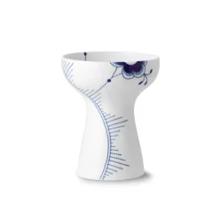 Blå Mega Riflet vase, 19 cm