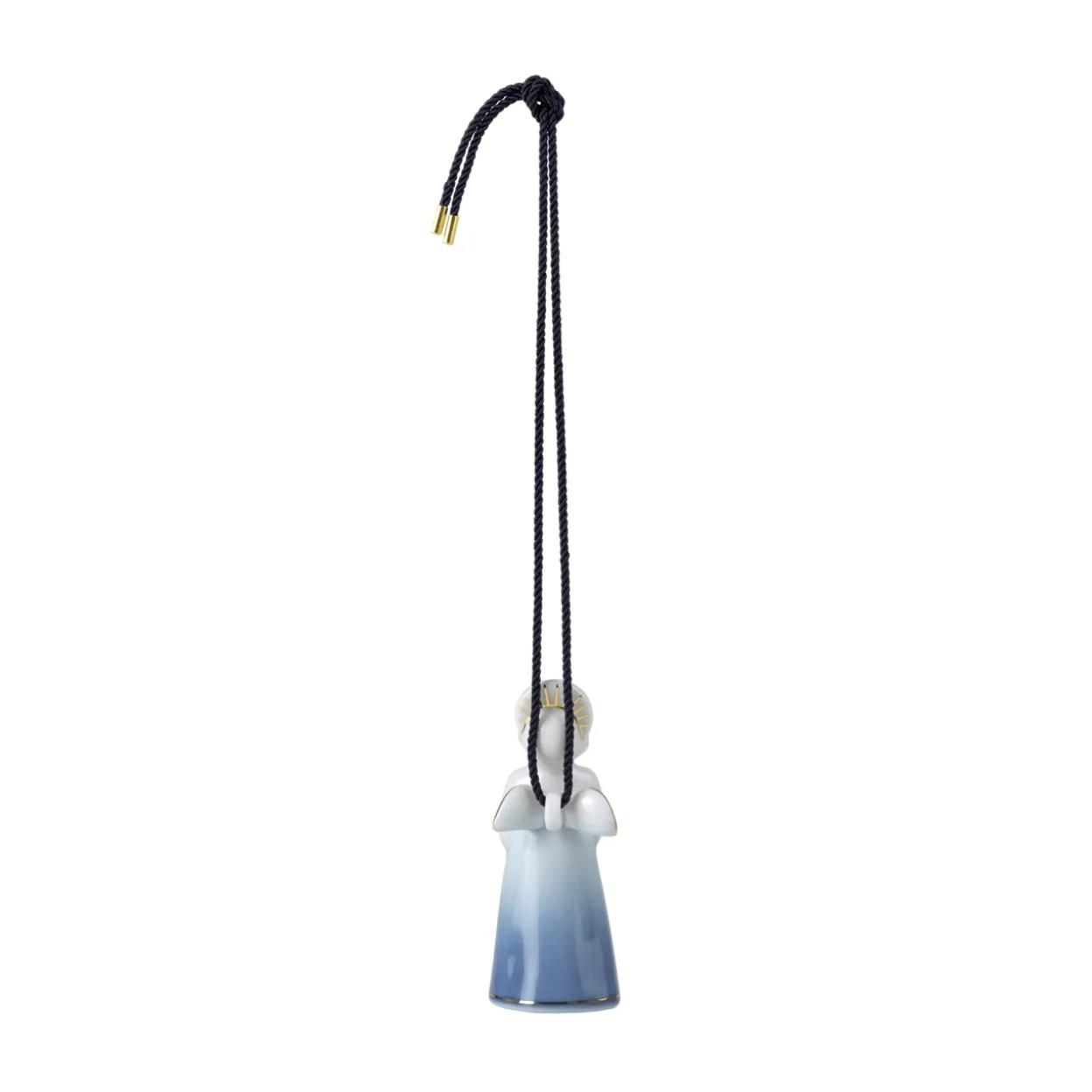 Blå Samlerartikler engel med salmebog, 9,5 cm