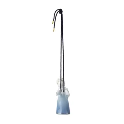 Blå Samlerartikler engel med violin, 9,5 cm
