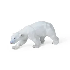 Figurer gående isbjørn, 14 cm