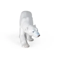 Figurer gående isbjørn, 14 cm