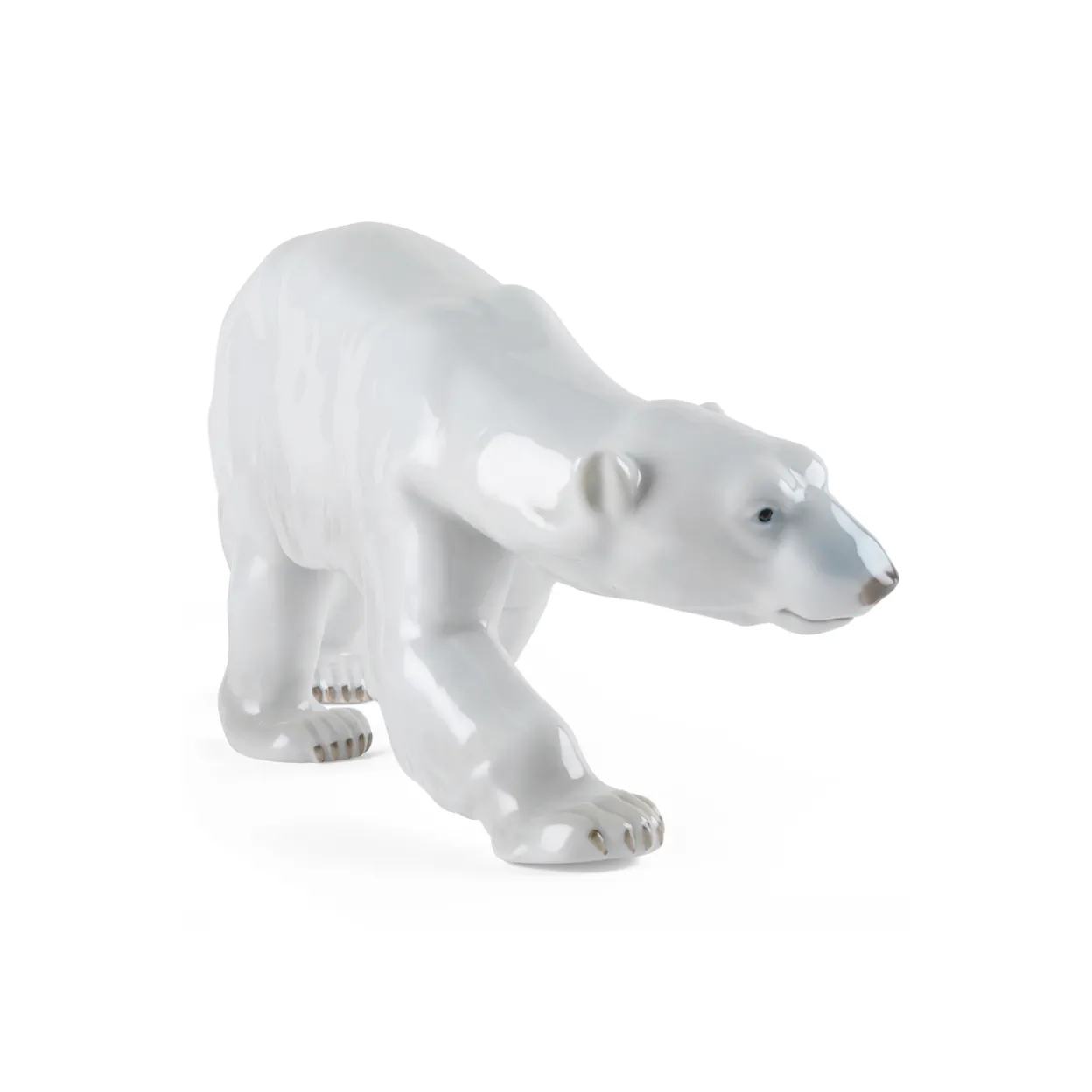 Figurer gående isbjørn, 14 cm
