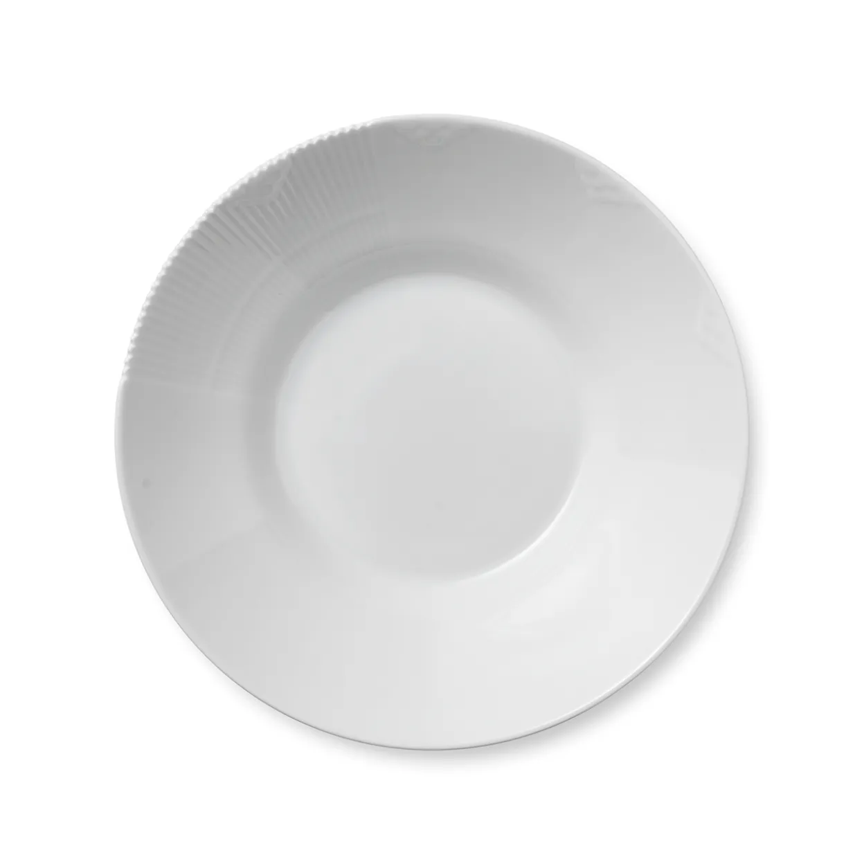 Hvid Elements dyb tallerken, 25 cm