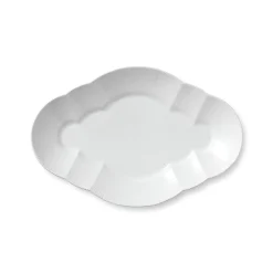 Hvid Elements fad, 38,5 cm
