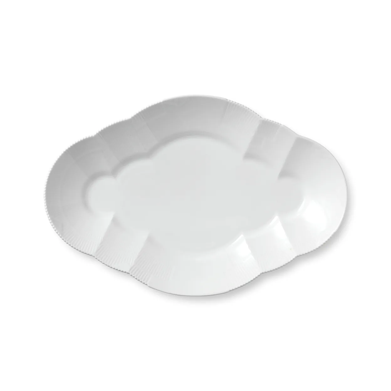 Hvid Elements fad, 38,5 cm
