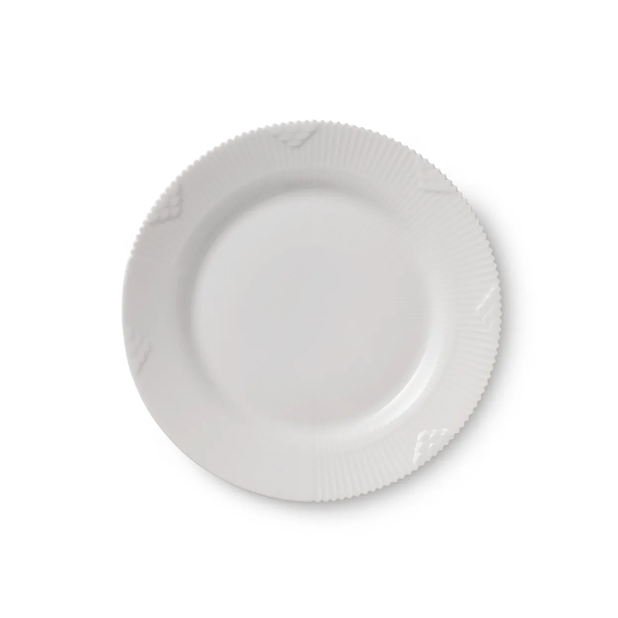 Hvid Elements tallerken, 19 cm