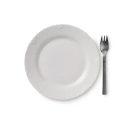 Hvid Elements tallerken, 19 cm
