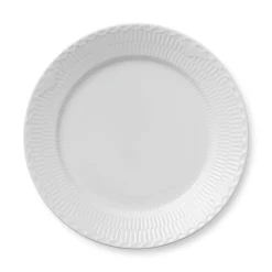 Hvid Halvblonde tallerken, 27 cm