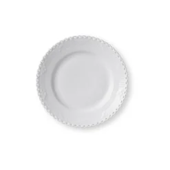 Hvid Helblonde tallerken, 17 cm