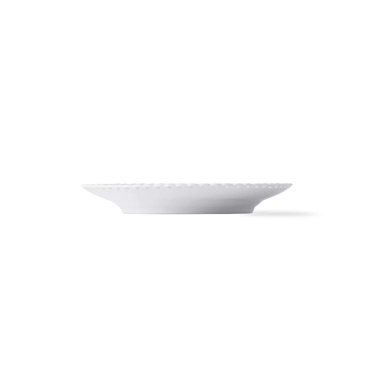 Hvid Helblonde tallerken, 17 cm