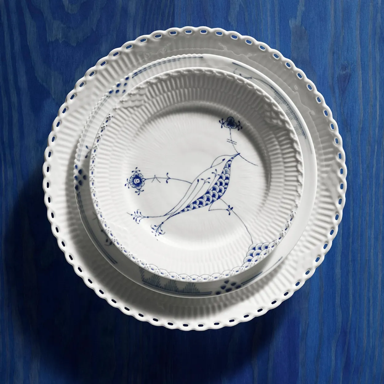 Hvid Helblonde tallerken, 27 cm