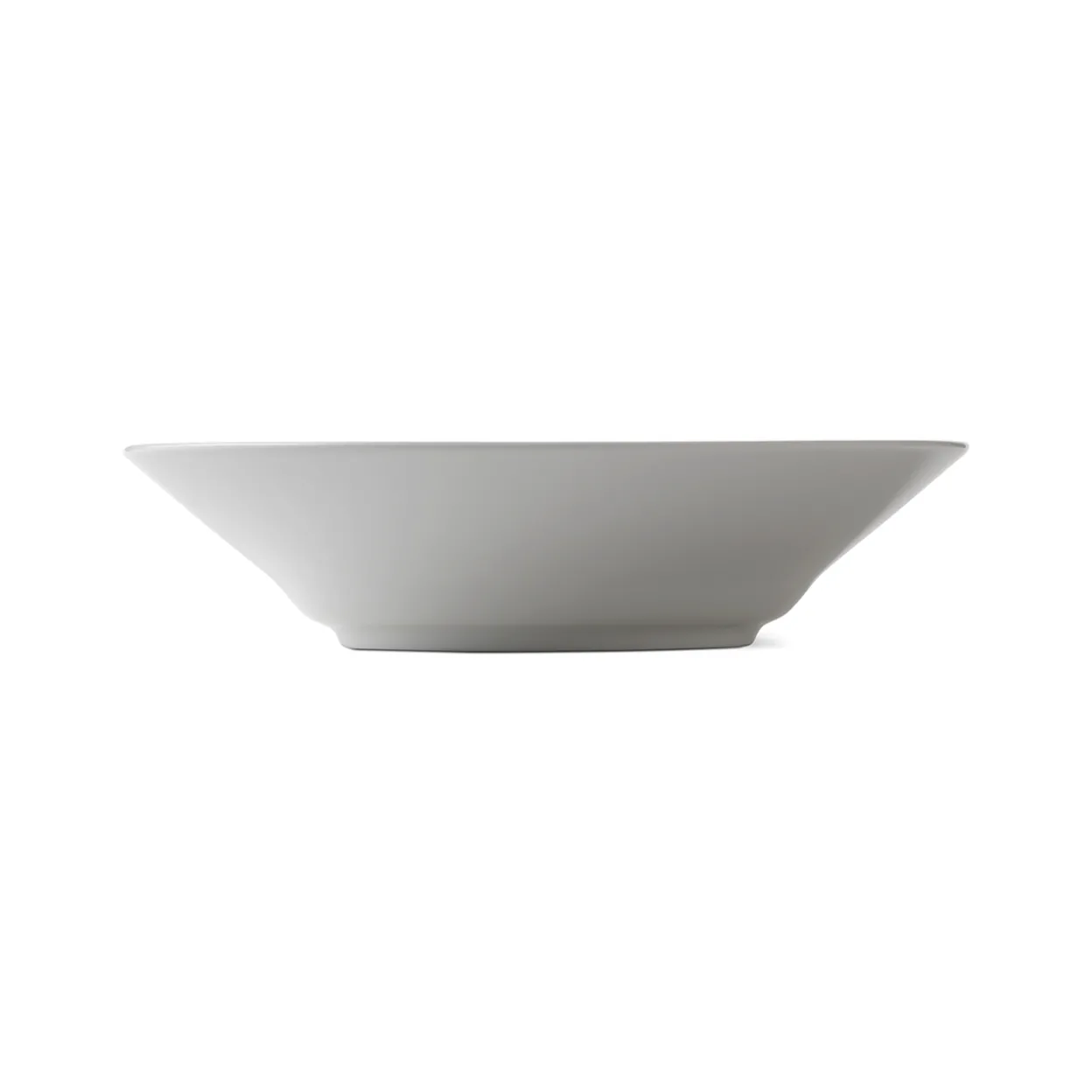 Hvid Riflet dyb tallerken, 24 cm
