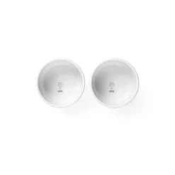 Hvid Riflet souffléskål, 9 cm, 2 stk.