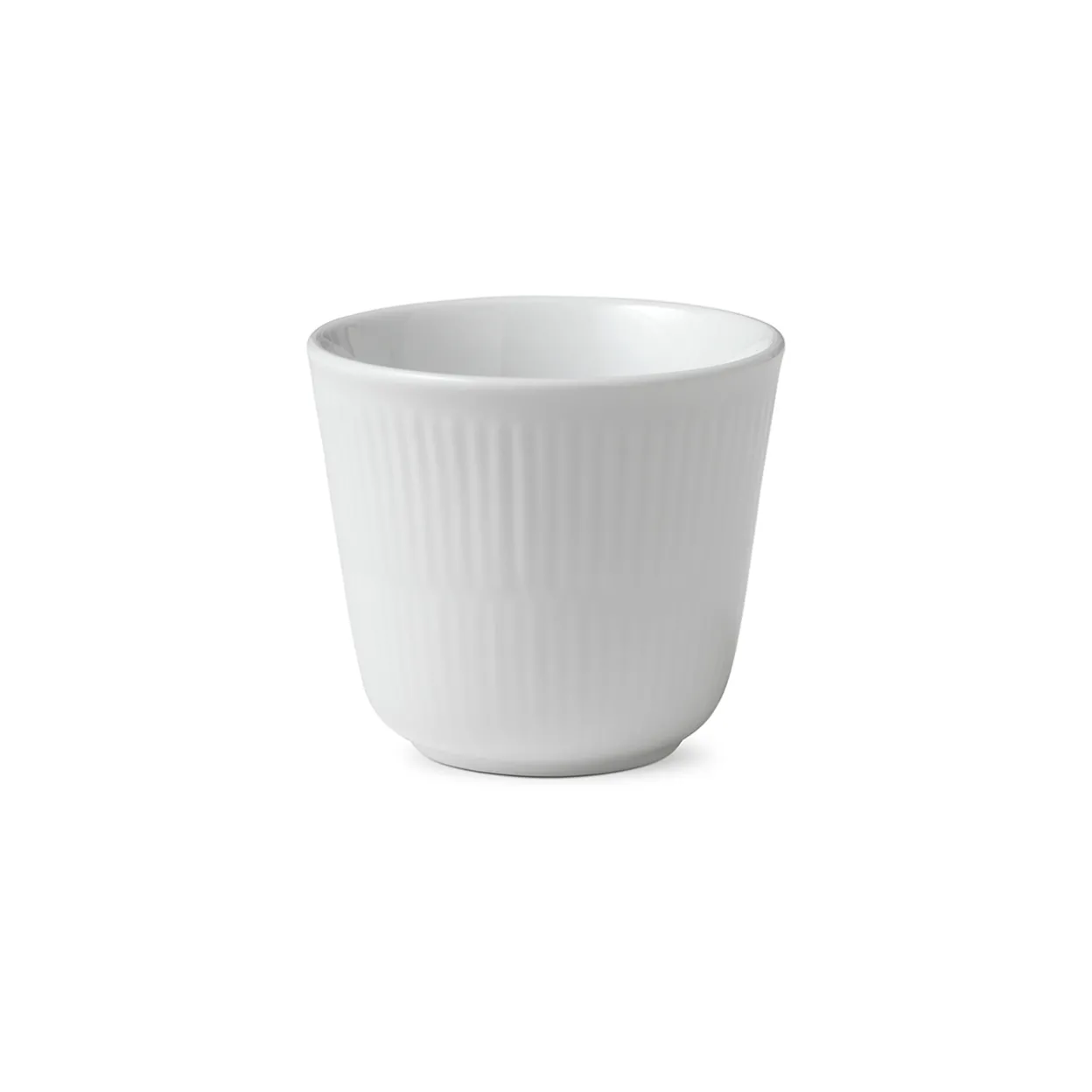 Hvid Riflet termokrus, 26 cl