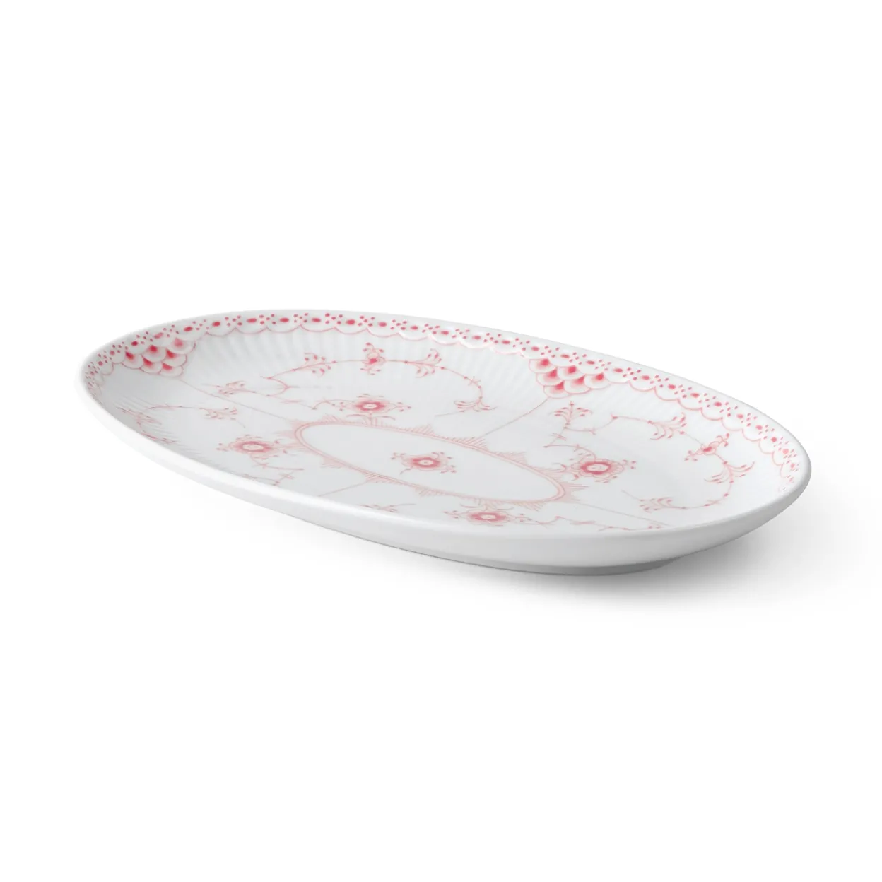 Koral Musselmalet Halvblonde asiet, 23,5 cm