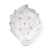Koral Musselmalet Halvblonde fad, bladformet, 23 cm
