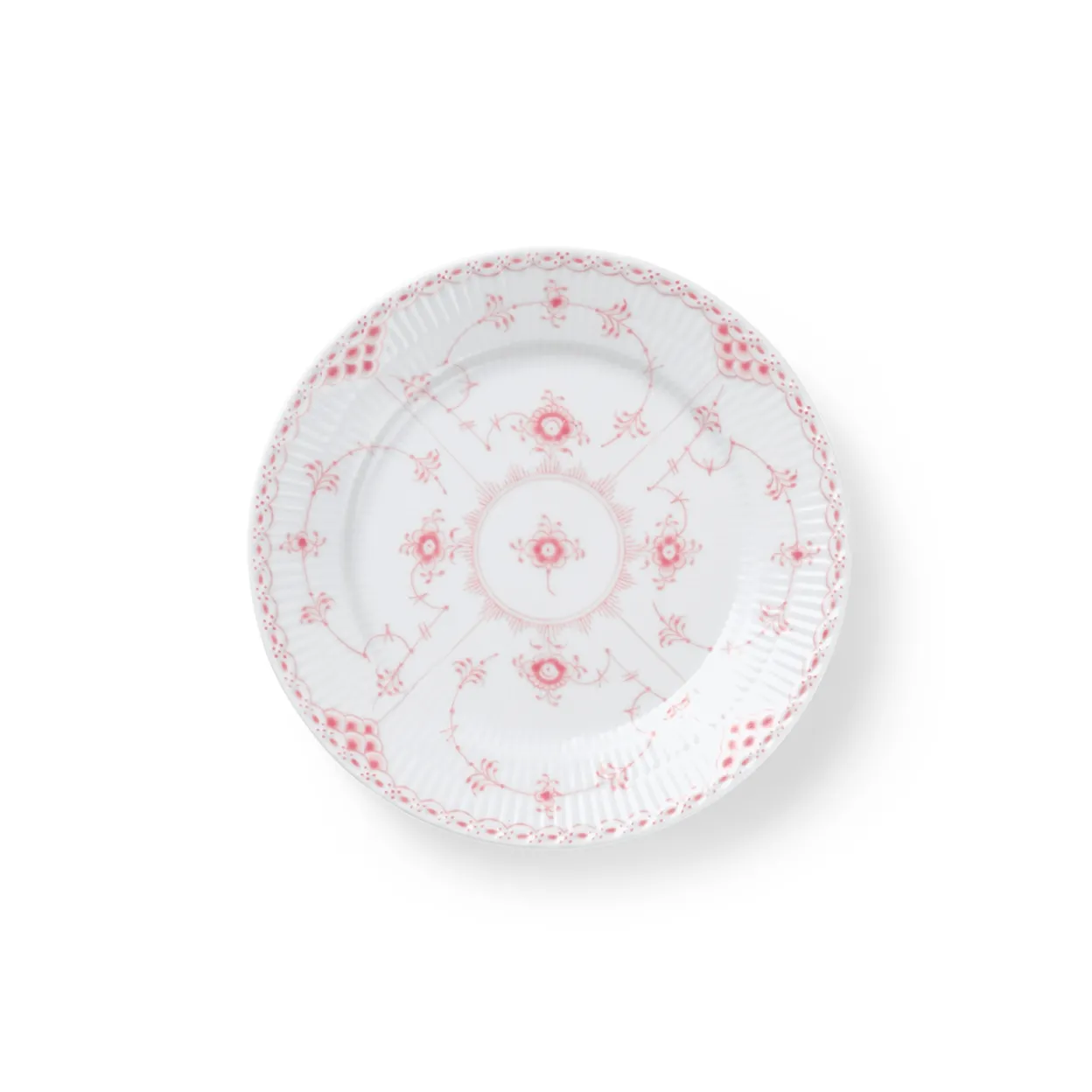 Koral Musselmalet Halvblonde tallerken, 19 cm