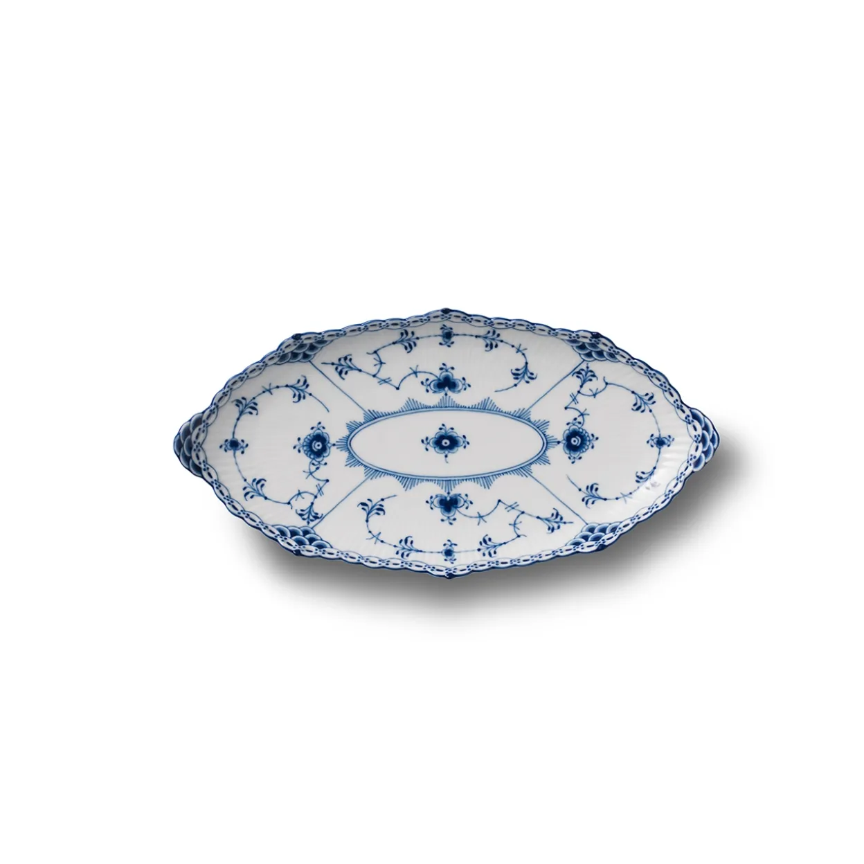 Musselmalet Halvblonde asiet, 24,5 cm