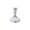 Musselmalet Helblonde lysestage, 13,5 cm