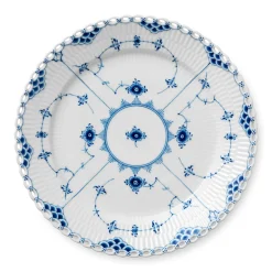 Musselmalet Helblonde tallerken, 27 cm