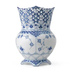Musselmalet Helblonde vase, 22 cm