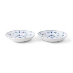 Musselmalet Riflet lav skål, 15 cm, 2 stk.
