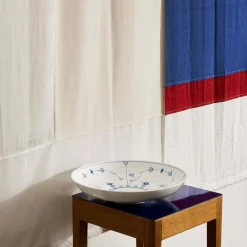 Musselmalet Riflet skål, 34 cm