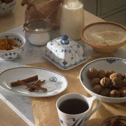 Musselmalet Riflet skål, 73 cl