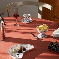 Musselmalet Riflet skål på fod, 19 cl