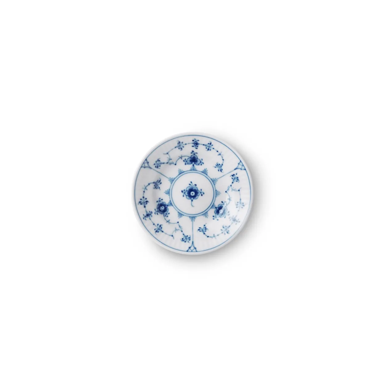 Musselmalet Riflet tallerken, 12 cm