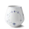 Musselmalet Riflet vase, 20,5 cm