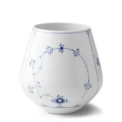 Musselmalet Riflet vase, 20,5 cm
