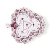 Purpur Musselmalet Helblonde med Guld asiet, Limited Edition, 25 cm