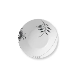 Sort Mega Riflet dyb tallerken, 17 cm