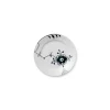 Sort Mega Riflet tallerken, decoration 6, 19 cm