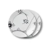 Sort Mega Riflet tallerken, decoration 2, 27 cm, 2 stk.