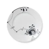 Sort Mega Riflet tallerken, 22 cm