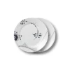 Sort Mega Riflet tallerken, decoration 2, 22 cm, 2 stk.