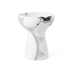 Sort Mega Riflet vase, 19 cm