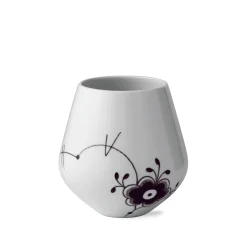 Sort Mega Riflet vase, 15 cm