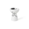 Sort Mega Riflet vase, 11 cm