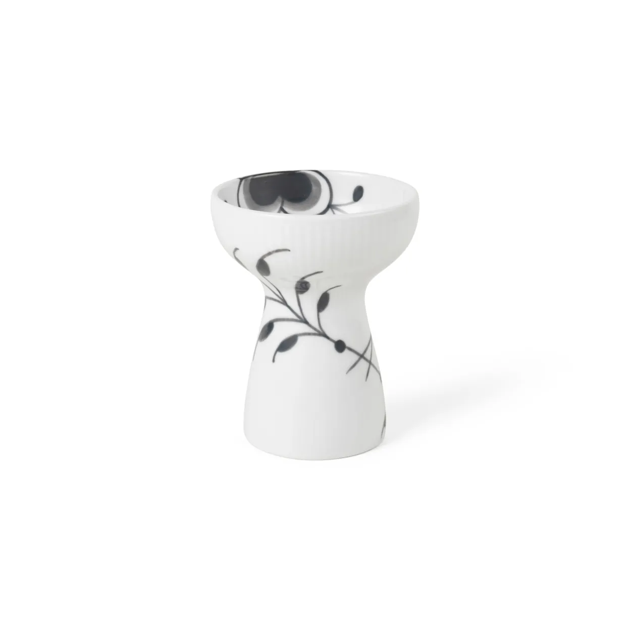 Sort Mega Riflet vase, 11 cm