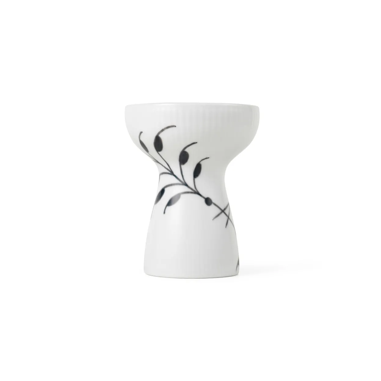 Sort Mega Riflet vase, 11 cm