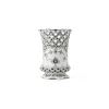 Sort Musselmalet Helblonde vase, 11 cm
