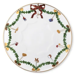 Stjerne Riflet Jul fad, 32 cm